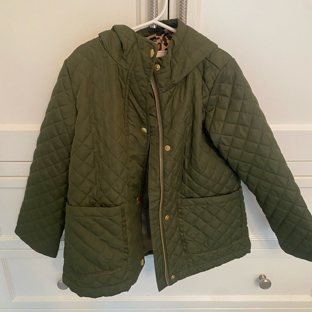 Crewcuts Girls Size 6-7 Hooded Quilted Jacket